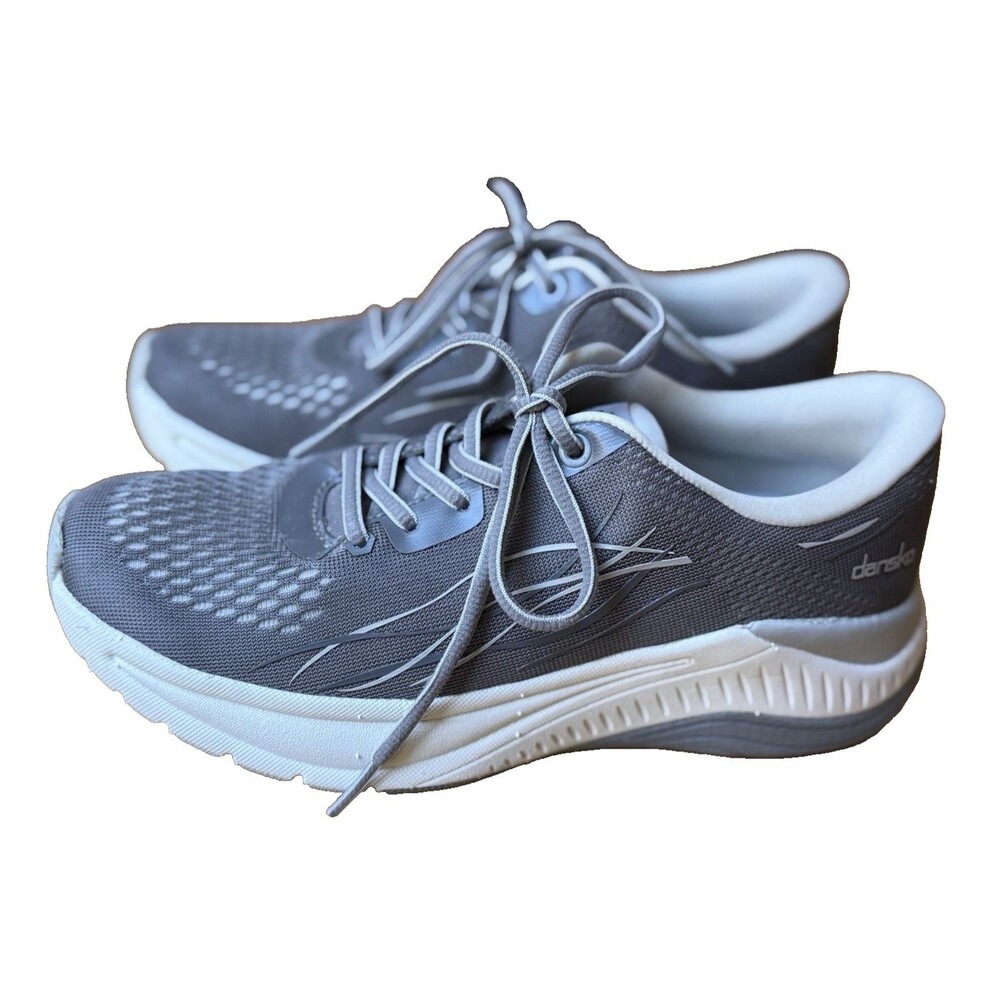 Hard to Find Dansko Pace Women Walking Shoes Sz 6.5 EU 37 Gray Mesh EUC Worn 1x